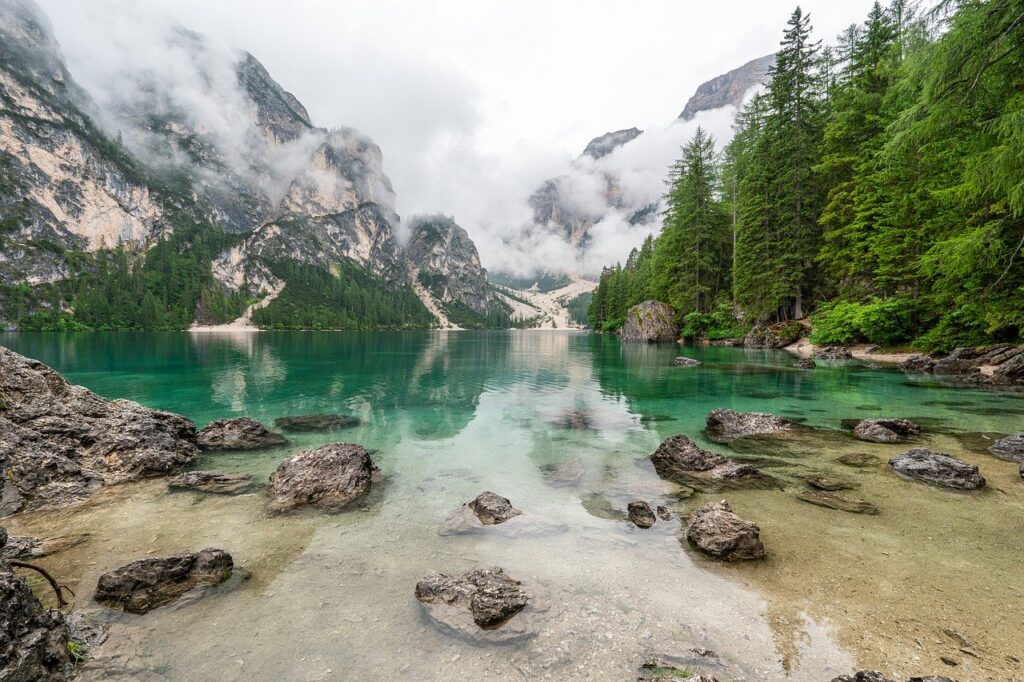 water, lake, nature