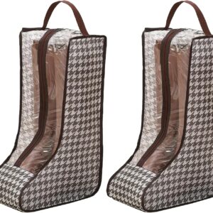 2 Pack Boot Storage Bag, Portable Dust Proof Boot Bags for Cowboy Boots