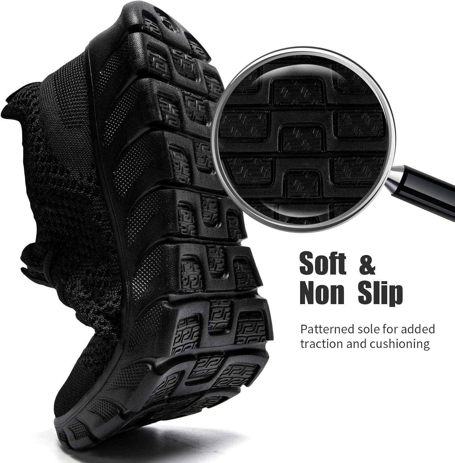 Mens Running Shoes Slip On Tennis Walking Sneakers Gym Athletic - Image 5